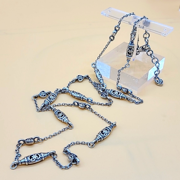 Brighton OAK BROOK Bartell Bead XL Layering Necklace of Hearts Flowers…